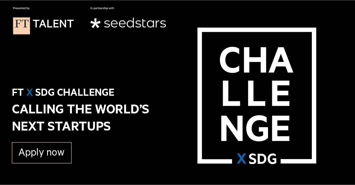 FT and Seedstars team up for first FTxSDG Challenge